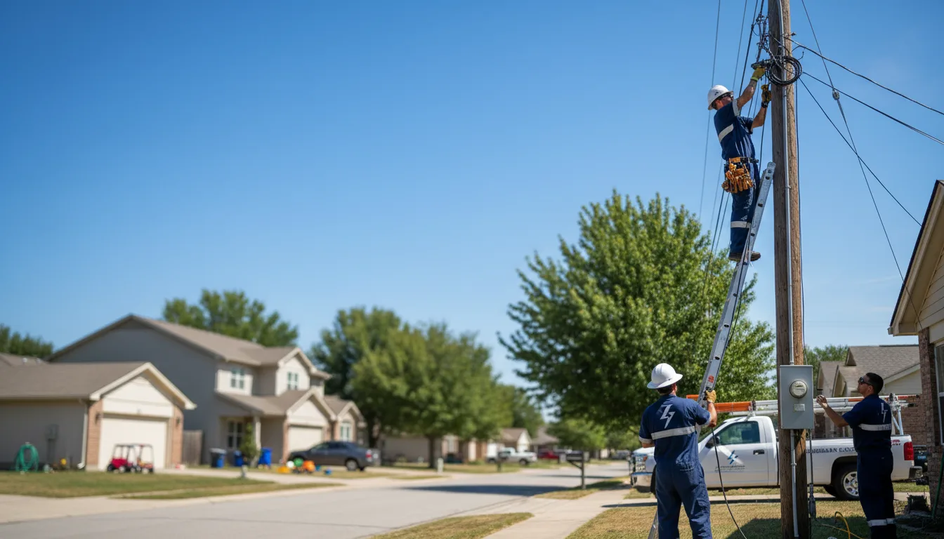 Residential electrician providing installation services in Hospers, IA